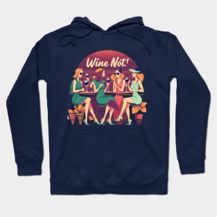 "A Toast to Friendship and Good Wine!" Hoodie